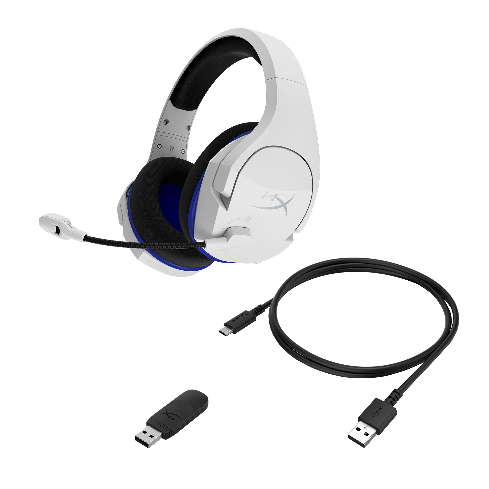 Weiß Wireless Stinger HYPERX Over-ear HHSS1C-KB-WT/G, Headset Cloud (Playstation) Core