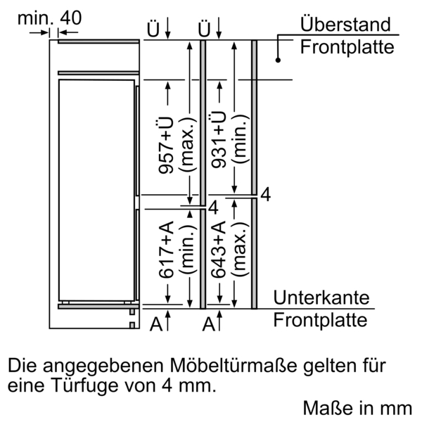 BOSCH KIS77AFE0 Serie 6 Kühlgefrierkombination (E, 237 l, 1578 mm hoch, k.A.)