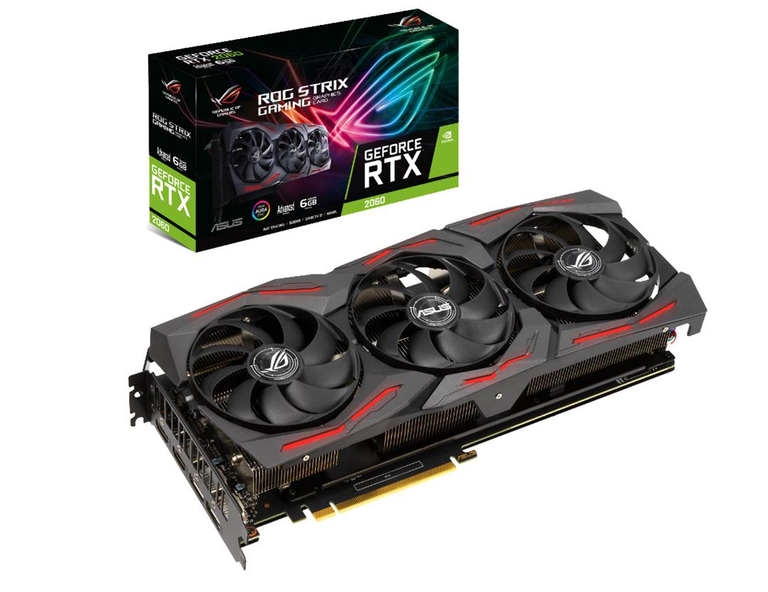 ASUS GeForce RTX™ 2060 ROG Strix Gaming Evo Advanced 6GB (90YV0D21-M0NA00) (NVIDIA, Grafikkarte)