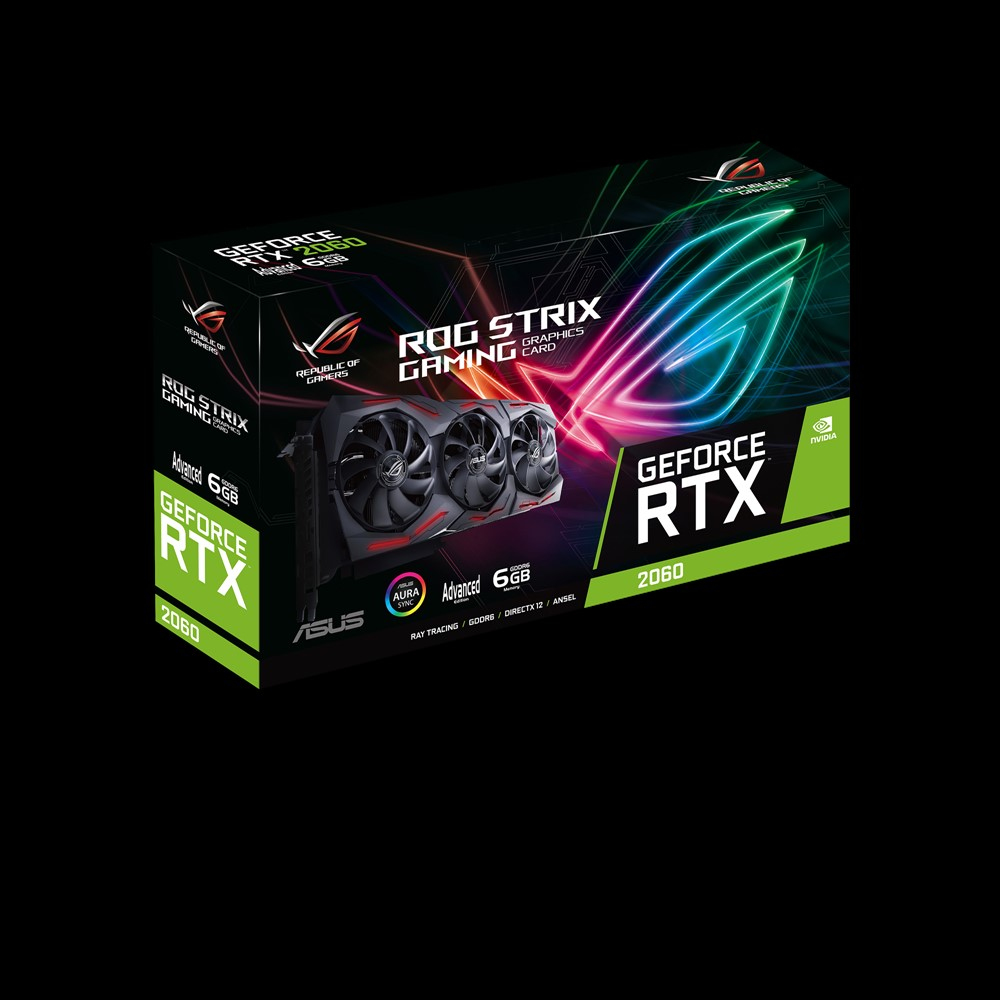 ASUS GeForce RTX™ 2060 ROG Strix Gaming Evo Advanced 6GB (90YV0D21-M0NA00) (NVIDIA, Grafikkarte)