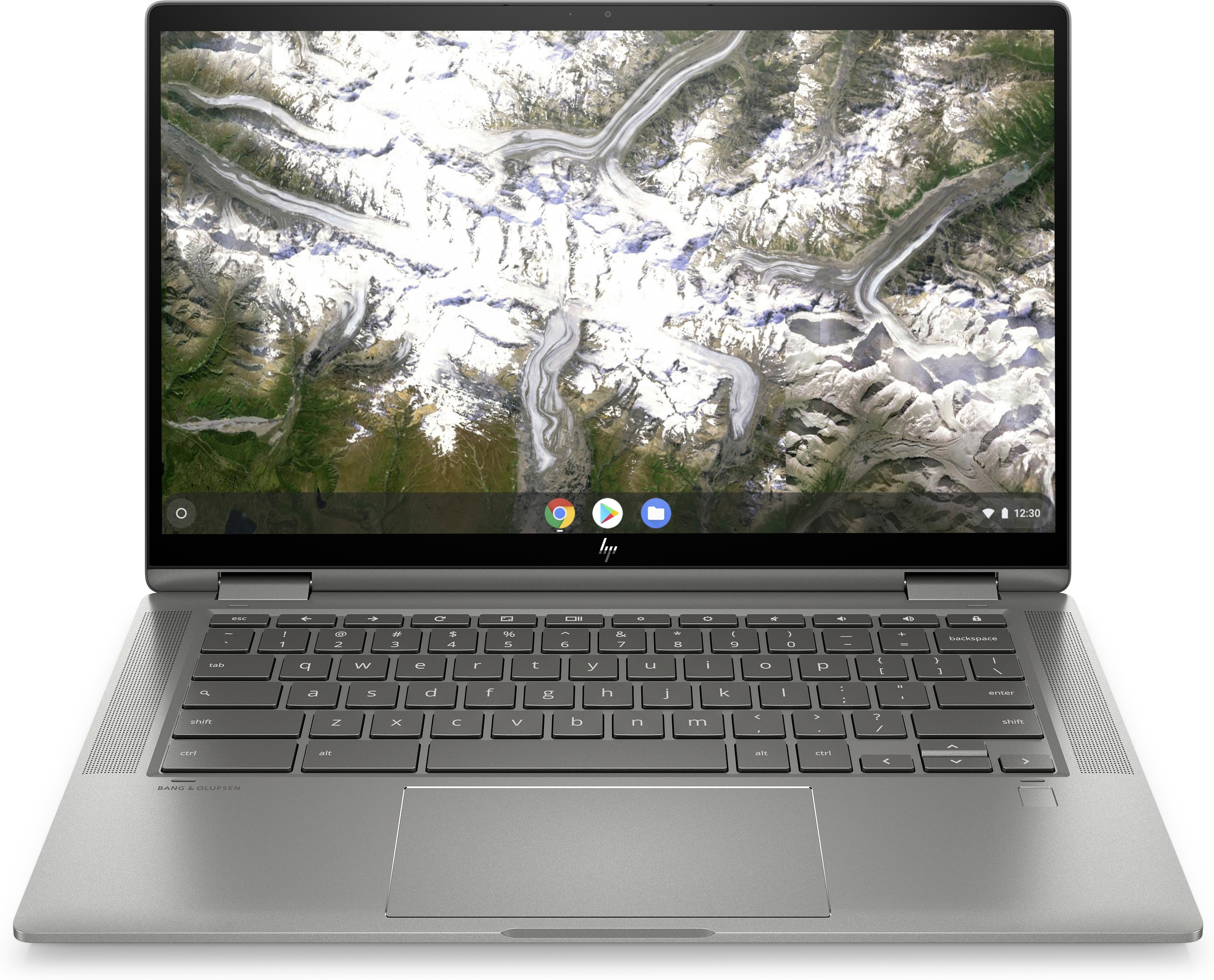 Chromebook, Intel®, 14 Intel® Touchscreen, Zoll Silber Chrome OS Prozessor, GB x360 UHD RAM, i5-10210U 14c-ca0350ng, Graphics, eMMC, HP Display Google GB 8 mit 128