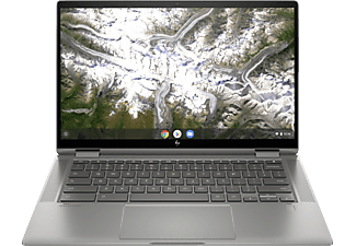 HP x360 14c-ca0350ng, Premium Chromebook mit 14 Zoll Display Touchscreen, Intel® Core™ i5 Prozessor, 8 GB RAM, 128 GB eMMC, Intel® UHD Grafik, Silber