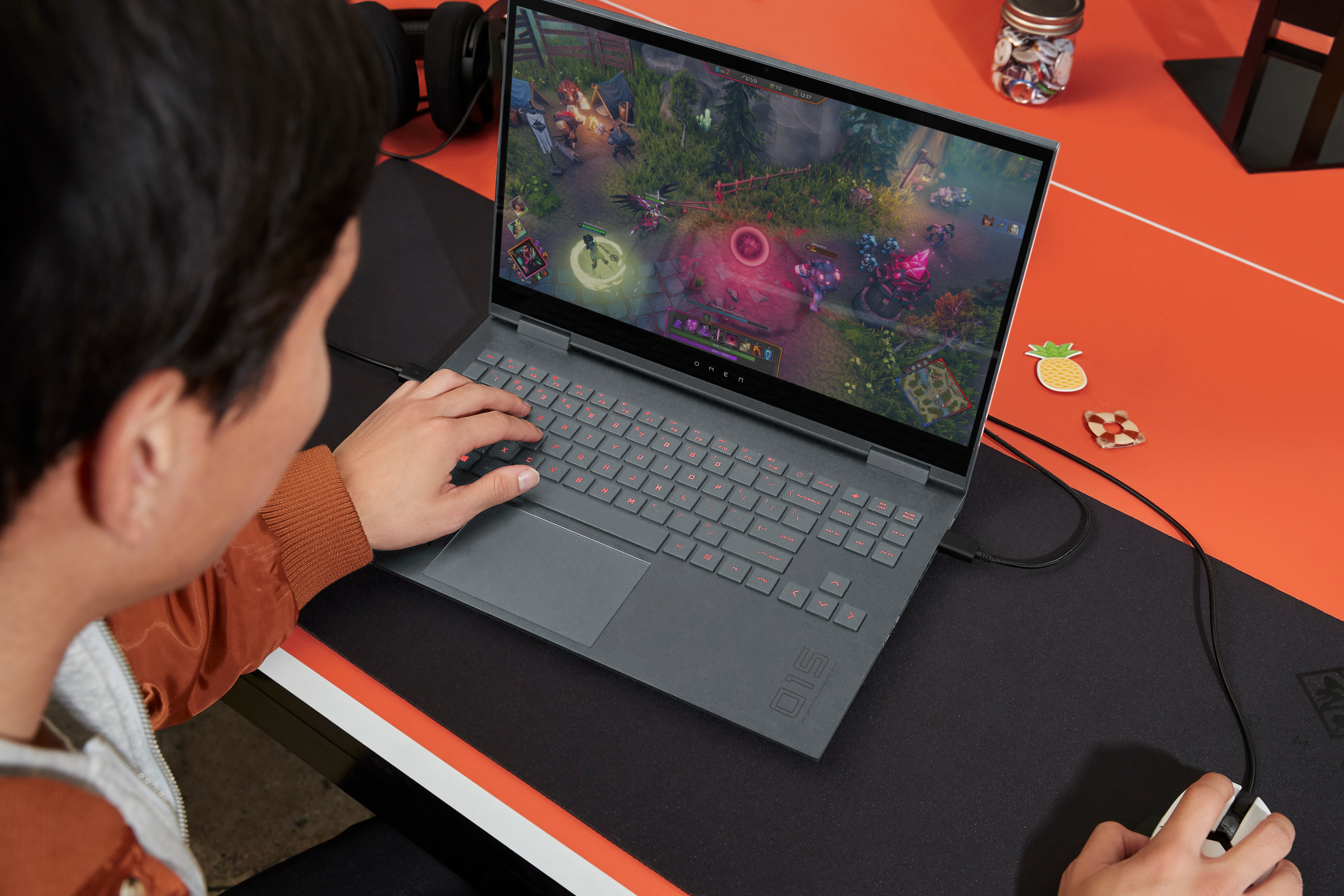 HP OMEN Reactor Gaming-Maus, Schwarz