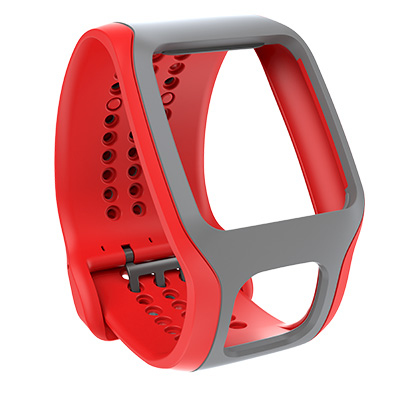 TOMTOM Cardio Comfort Strap, Armband, Rot / Hellgrau