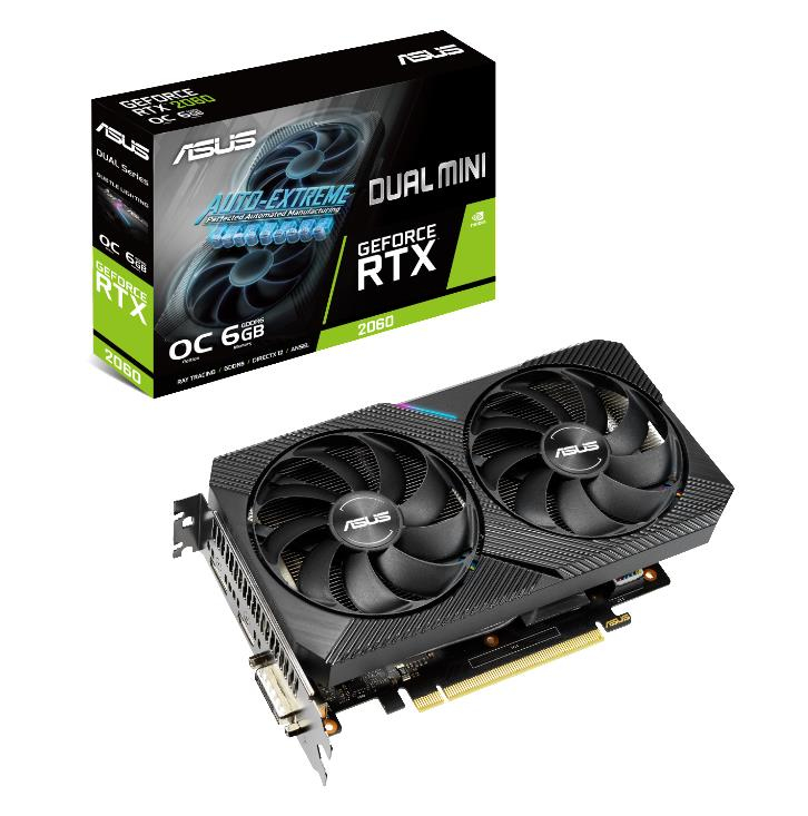 ASUS 90YV0CJ5-M0NA00 DUAL-RTX2060-O6G-MINI (NVIDIA, Grafikkarte)