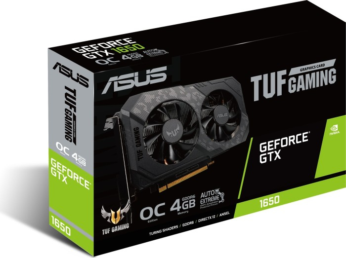 ASUS TUF-GTX1650-O4GD6-P-GAMING (NVIDIA, Grafikkarte)