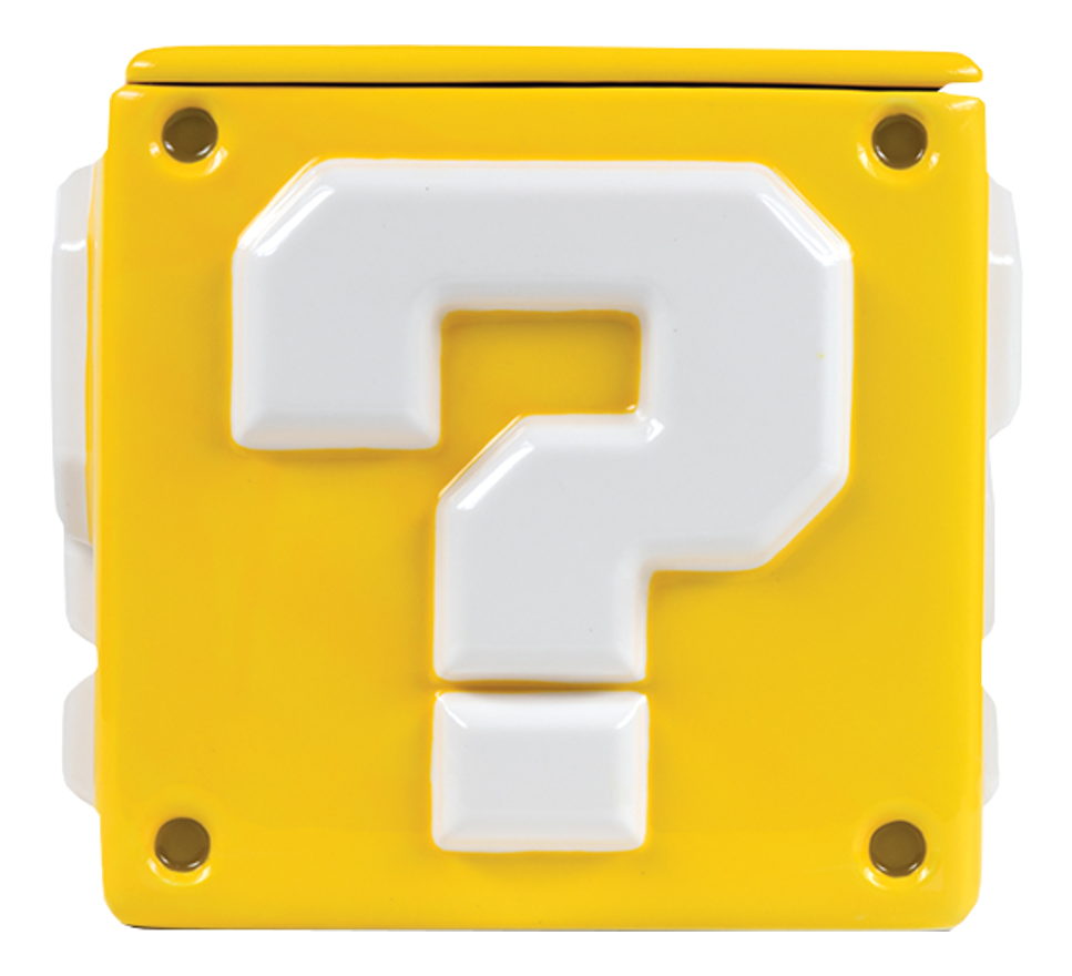 PYRAMID Question Mark Block - Aufbewahrungsbox (Gelb)