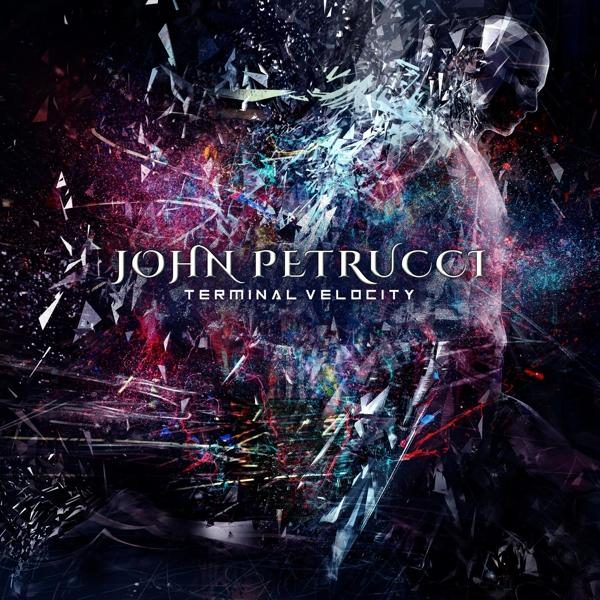 John Petrucci album borító, egy töredezett figurával és sötét, absztrakt háttérrel.