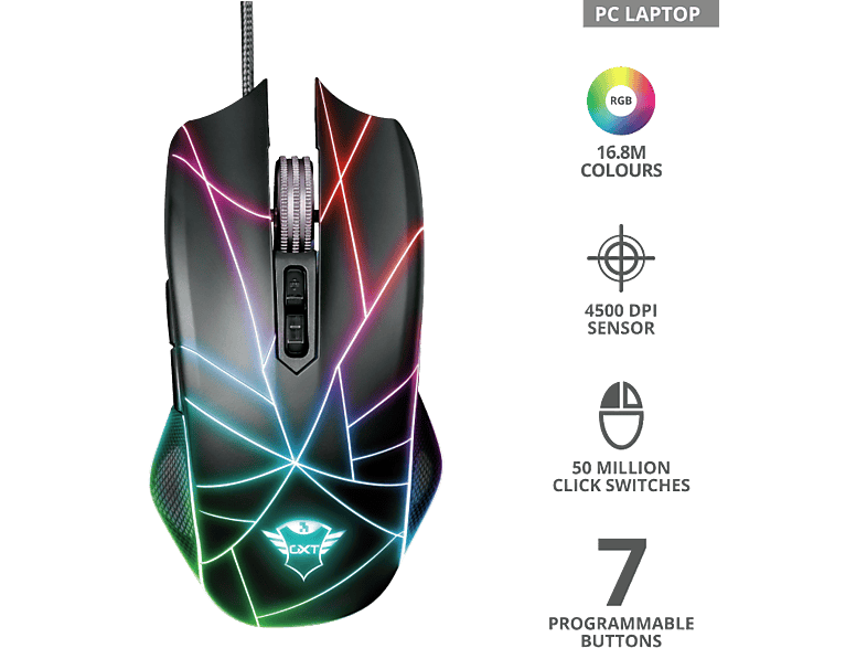 Trust Gamingmuis Gxt 160x Ture Rgb (23797)