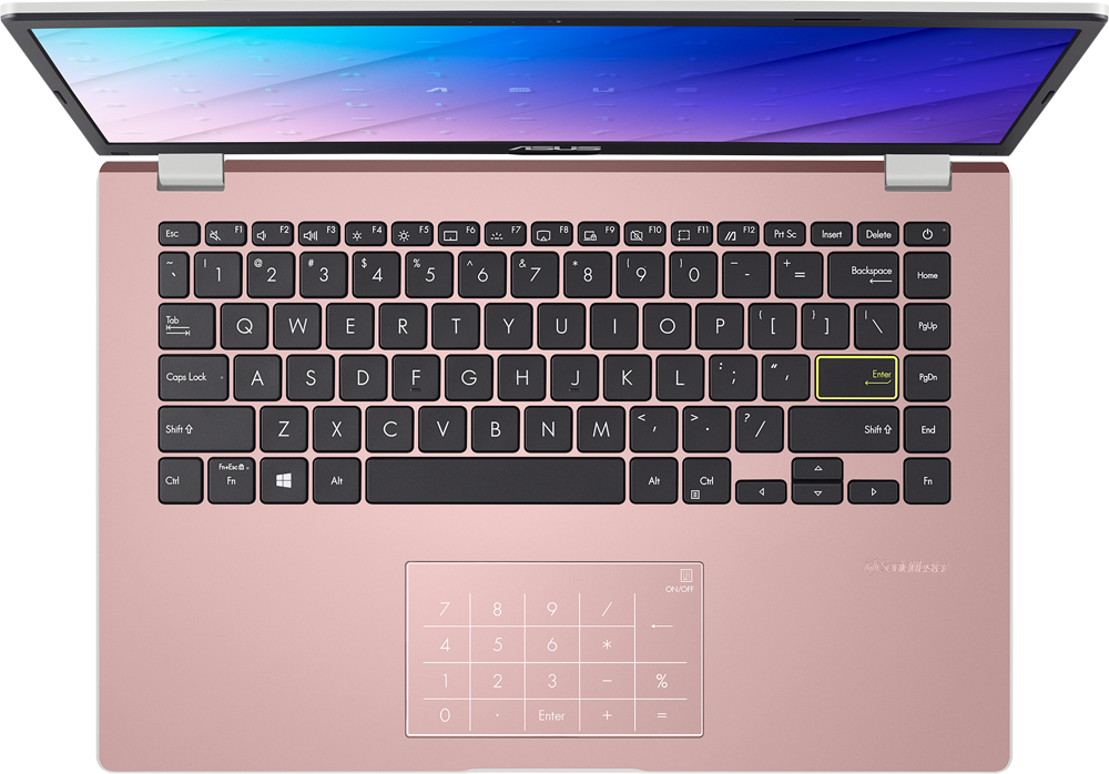 ASUS Notebook VivoBook 14 E410MA-EK355T, N5030, 4GB RAM, 128GB SSD, 14 Zoll FHD, Pink (90NB0Q14-M08700) Notebook, 14 Zoll, Full-HD, Intel® Pentium® Silber Prozessor N5030 (4 MB Cache, bis zu 3.10 GHz), 4 GB, 128 GB SSD