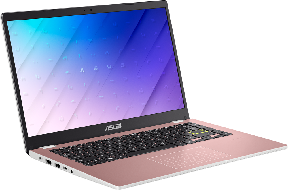 ASUS Notebook VivoBook 14 E410MA-EK355T, N5030, 4GB RAM, 128GB SSD, 14 Zoll FHD, Pink (90NB0Q14-M08700) Notebook, 14 Zoll, Full-HD, Intel® Pentium® Silber Prozessor N5030 (4 MB Cache, bis zu 3.10 GHz), 4 GB, 128 GB SSD