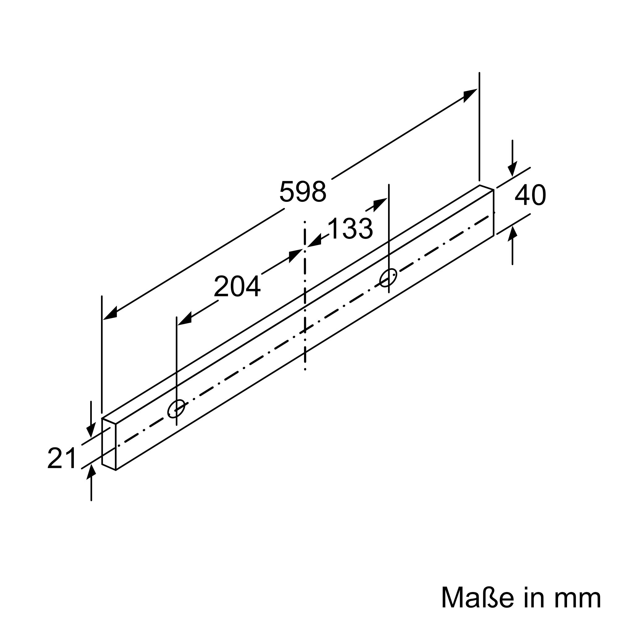Schematische Zeichnung eines Holzregals. Abmessungen und Maße sind dargestellt.