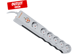 TUNCMATIK TSK5095 Powersurge 6'Lı 350 Joule Enerji Koruma Prizi Beyaz Outlet 1166701