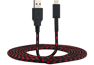 PDP Charging cable - Ladekabel (Schwarz/Rot)