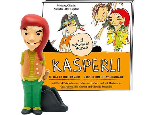 TONIES Kasperli - Es hät en Dieb im Zoo! / D Insle vom Pirat Ohnibart [Version allemande] - Figure audio /D (Multicolore)