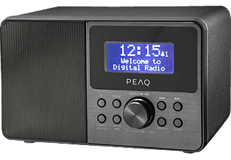 PEAQ PDR160BT-B - Radio digitale (DAB+, FM, Nero/Grigio)