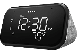 LENOVO Smart Clock Essential - Horloge intelligente (, Noir/Gris)