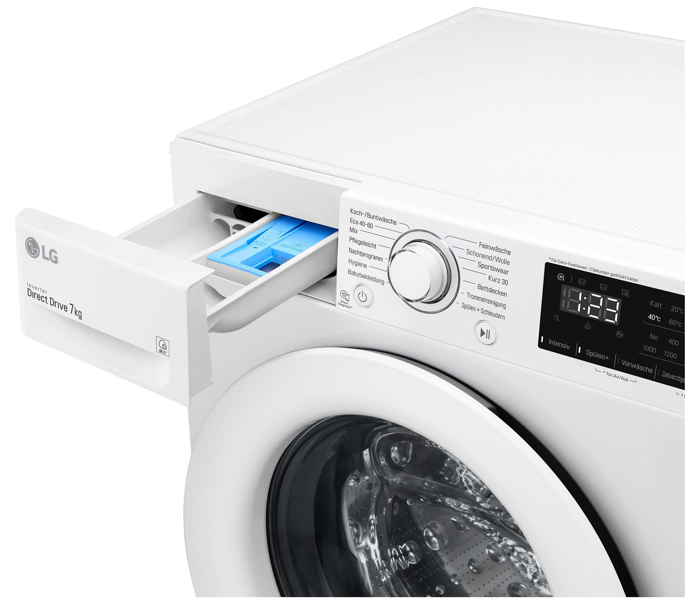 LG F14WM7LN0E Waschmaschine (7 kg, 1350 U/Min., D)