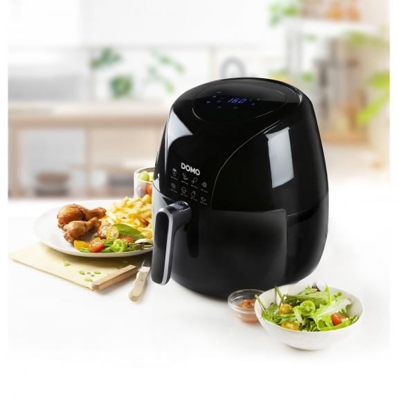 DOMO  DO533FR XXL - Hetelucht friteuse - Zwart - 1,5 kg - 2000 W