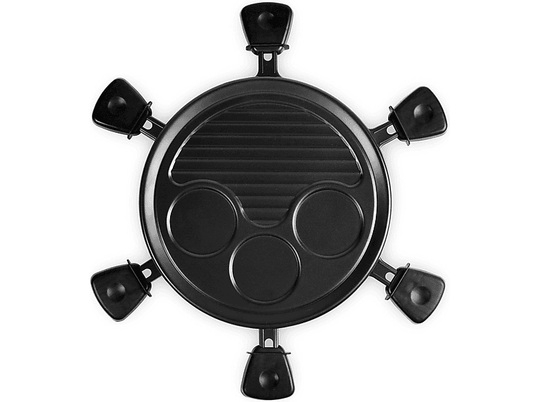 TriStar Raclette Grill für 6 Personen Rund Schwarz RA-2998 Raclette (in Schwarz, für 6 Personen, 800 Watt) — Foto 3 von 5