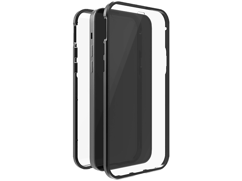 Cover, Schwarz ROCK BLACK Glass, 12 Mini, iPhone Full 360° Apple,
