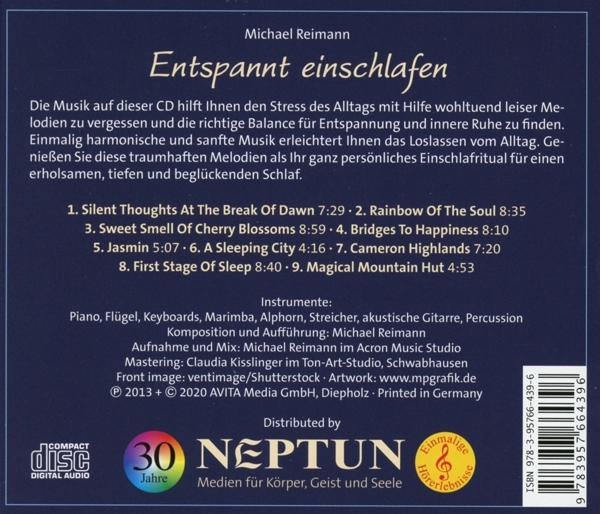 CD-Cover, marineblauer Hintergrund, weißer Text, Logo und Noten.
