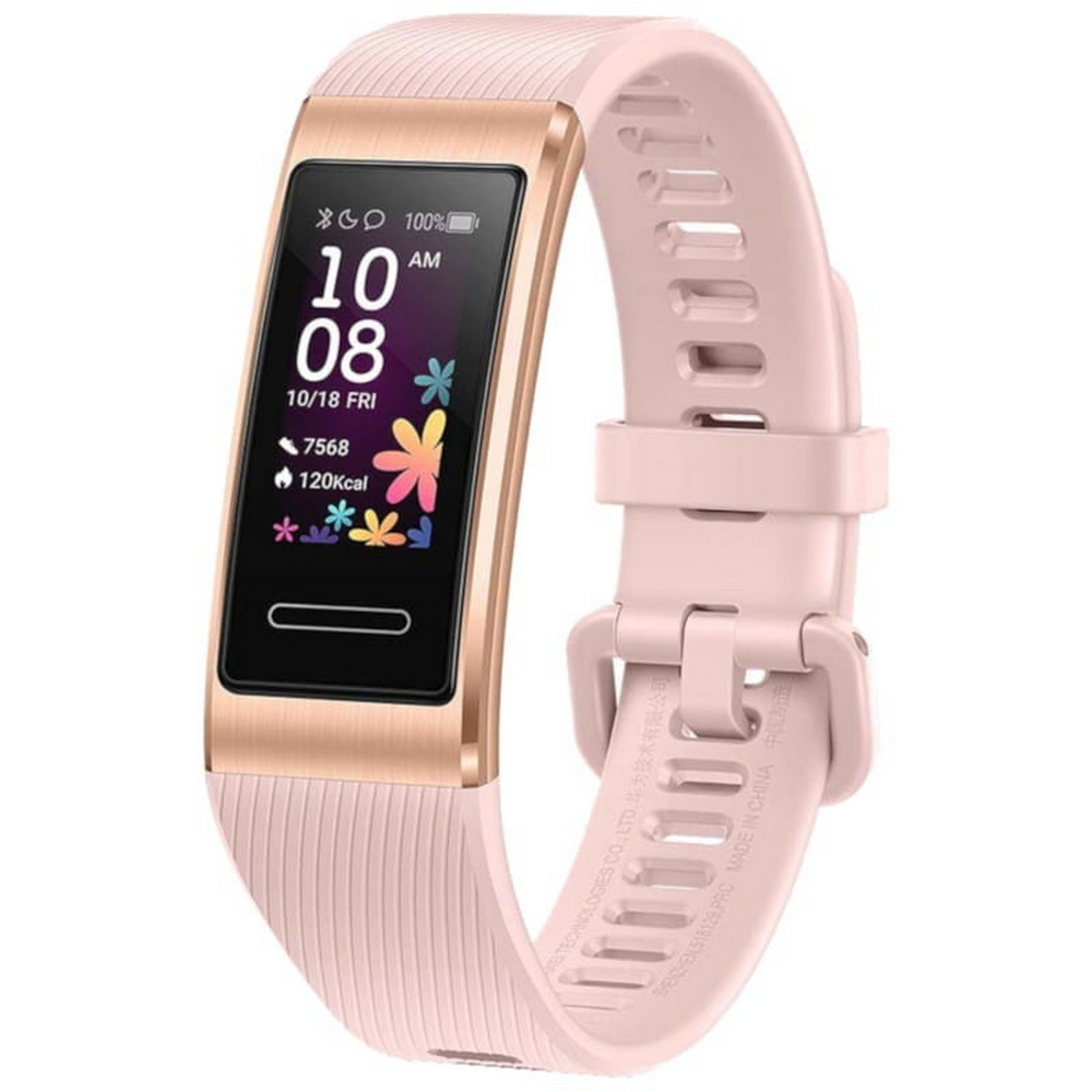 Pulsera de actividad - Huawei Band 4 Pro, AMOLED, Acelerómetro, Giroscopio, Proximidad, Rosa