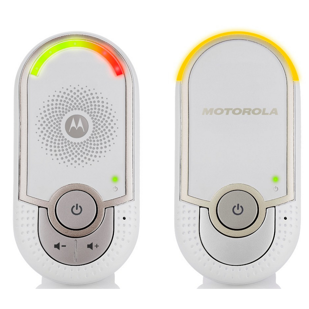 Vigilabebés - Motorola MBP8, Transmisión hasta 300m, Indicador de intensidad del sonido,