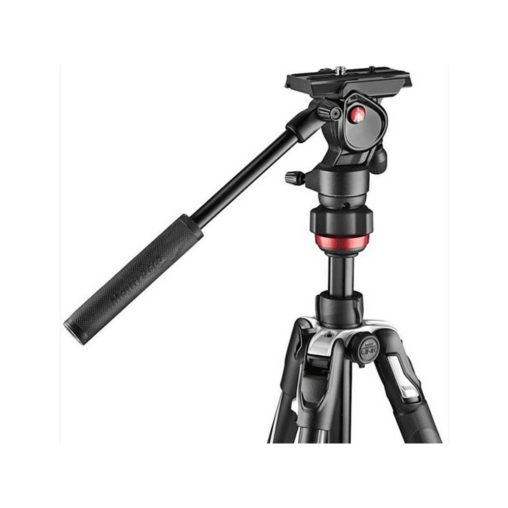 Trípode Manfrotto Befree live aluminio negro para viaje con cabezal y cierre palanca dslr sin espejo reflex accesorios bloqueo fluida