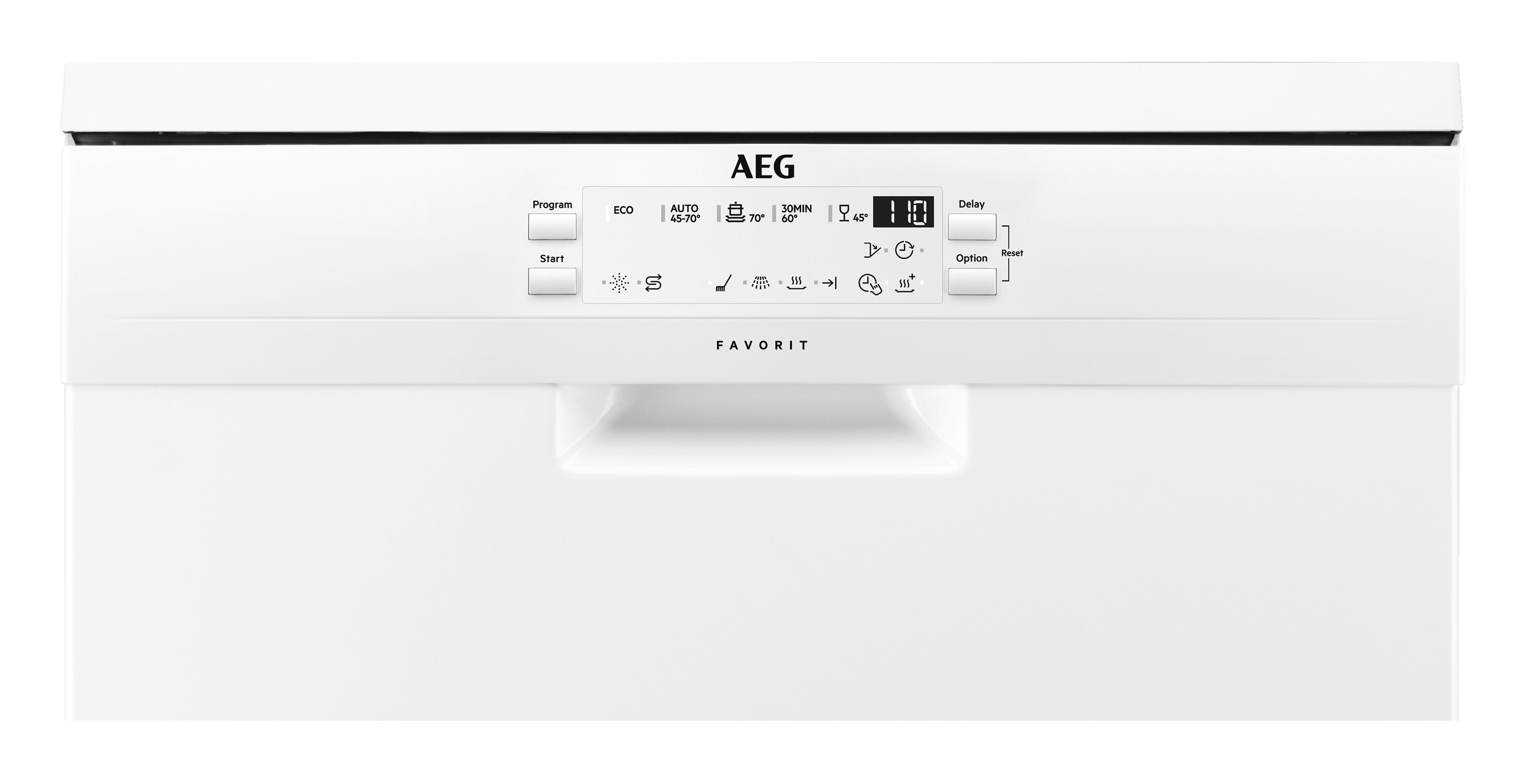 AEG FFS5260AZW Geschirrspüler (Standgerät, 600 mm breit, 49 dB (A), E)