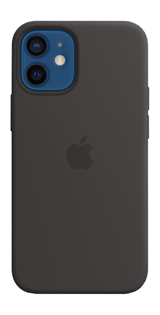 APPLE Silikon Case mit MagSafe, Backcover, für Apple iPhone 12 mini, Schwarz