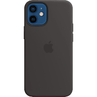 APPLE Silikon Case mit MagSafe in Schwarz für iPhone 12 mini (MHKX3ZM/A)