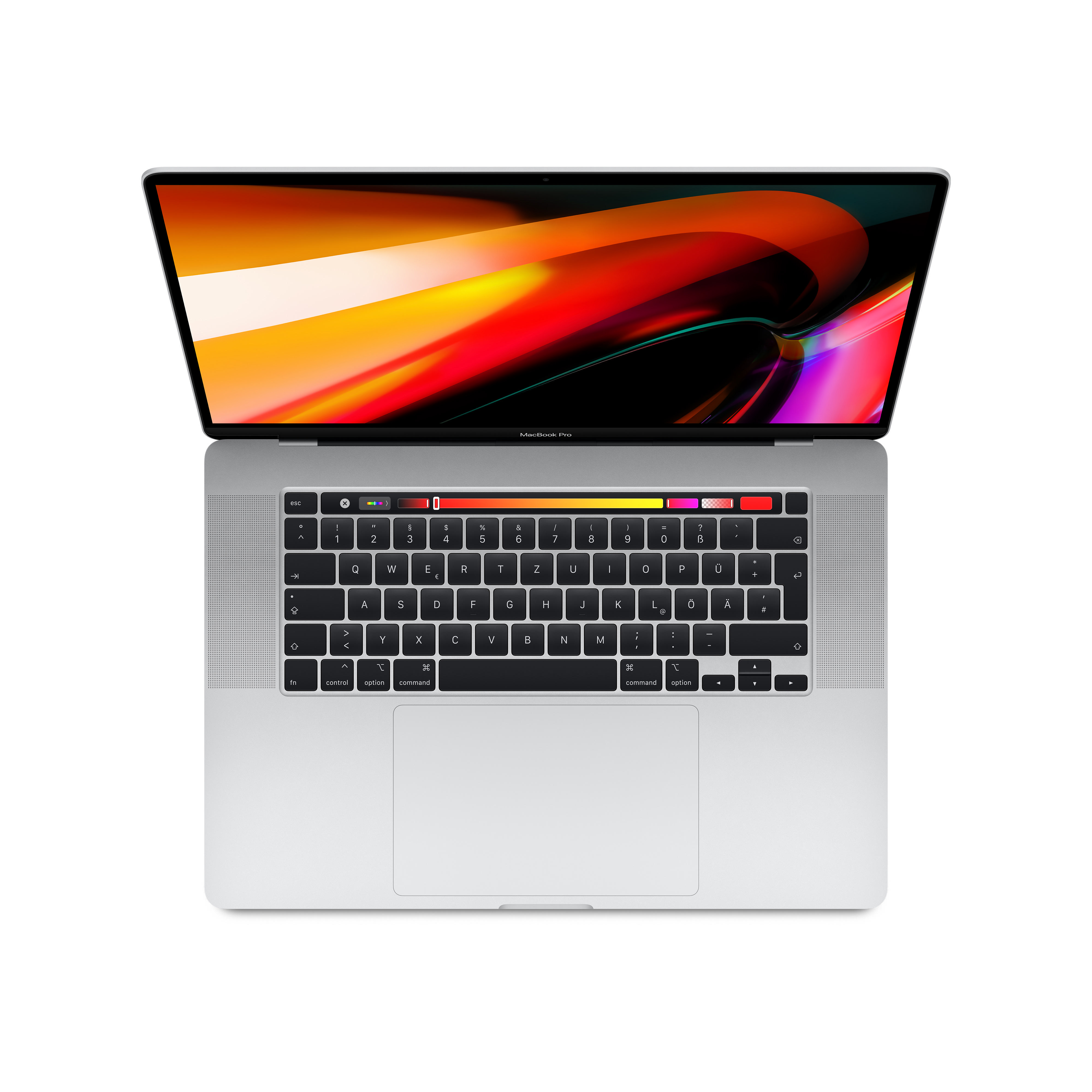 APPLE MVVL2D/A MacBook Pro, RAM, Display, SSD, 32 Zoll GB Pro 5300M, Radeon Prozessor, 16 512 Notebook Core™ i7 GB Intel® mit Silber