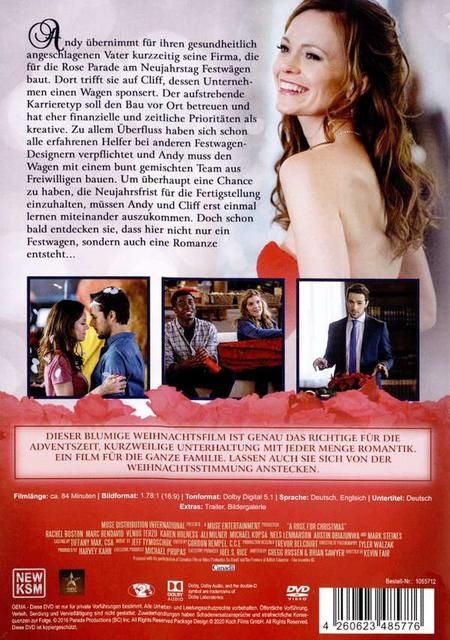 Ein DVD-Cover für einen Film mit einer Frau, Text und Bildern von Szenen.