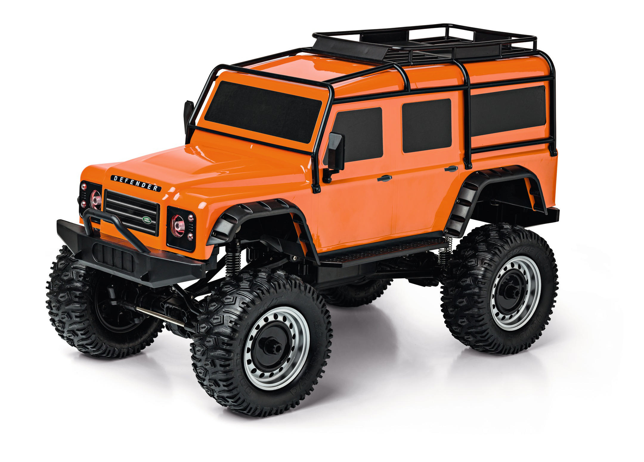 CARSON 1:8 Land Rover Defender 100% RTR Spielzeugmodell, Orange
