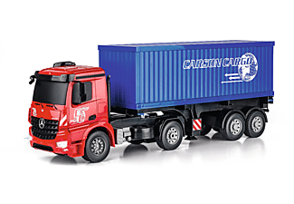 CARSON 1:20 MB Arocs m.Container 2.4G 100% RTR Spielzeugmodell, Rot/Blau