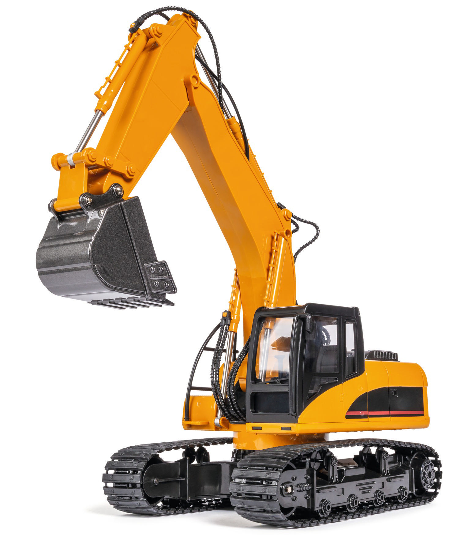 CARSON 1:16 Raupenbagger 15 Kanal 2.4G RTR Spielzeugmodell, Gelb