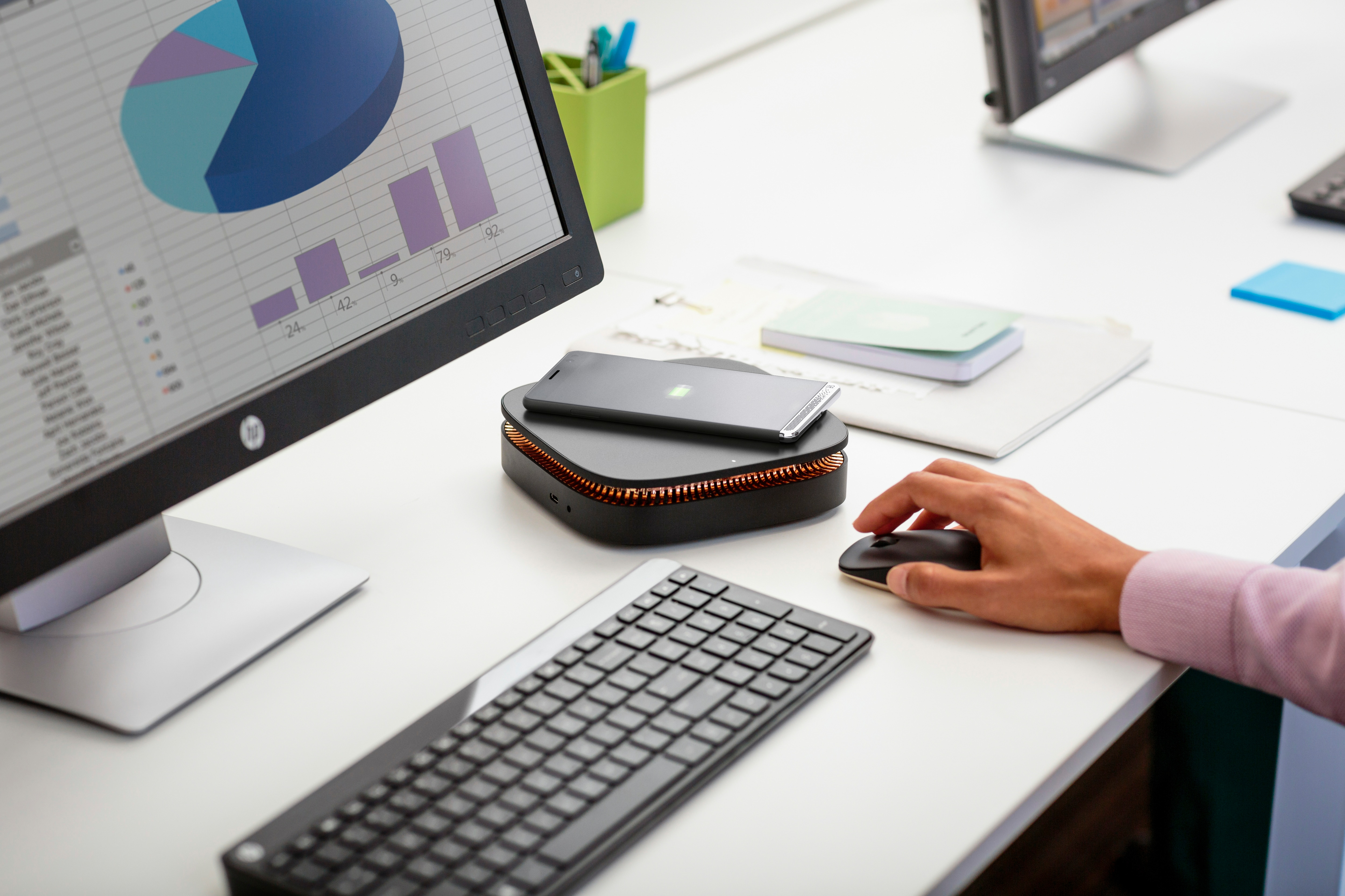 HP - B2B Elite Slice - Intel® Core™ i3 i3-6100T - 4 GB - 500 GB