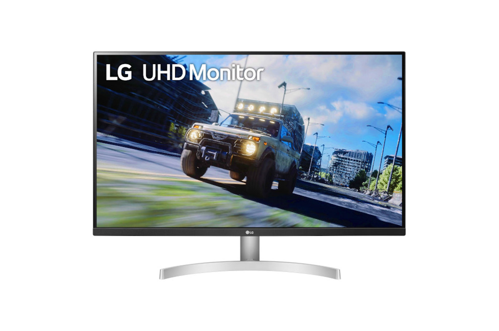 Monitor - LG 32UN500-W, 31.5", UHD 4K, IPS, FreeSync, 4 ms, 60 hz, 2x HDMI,1x DP, Blanco