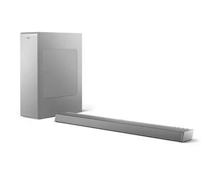 PHILIPS B6405, Soundbar, Silber