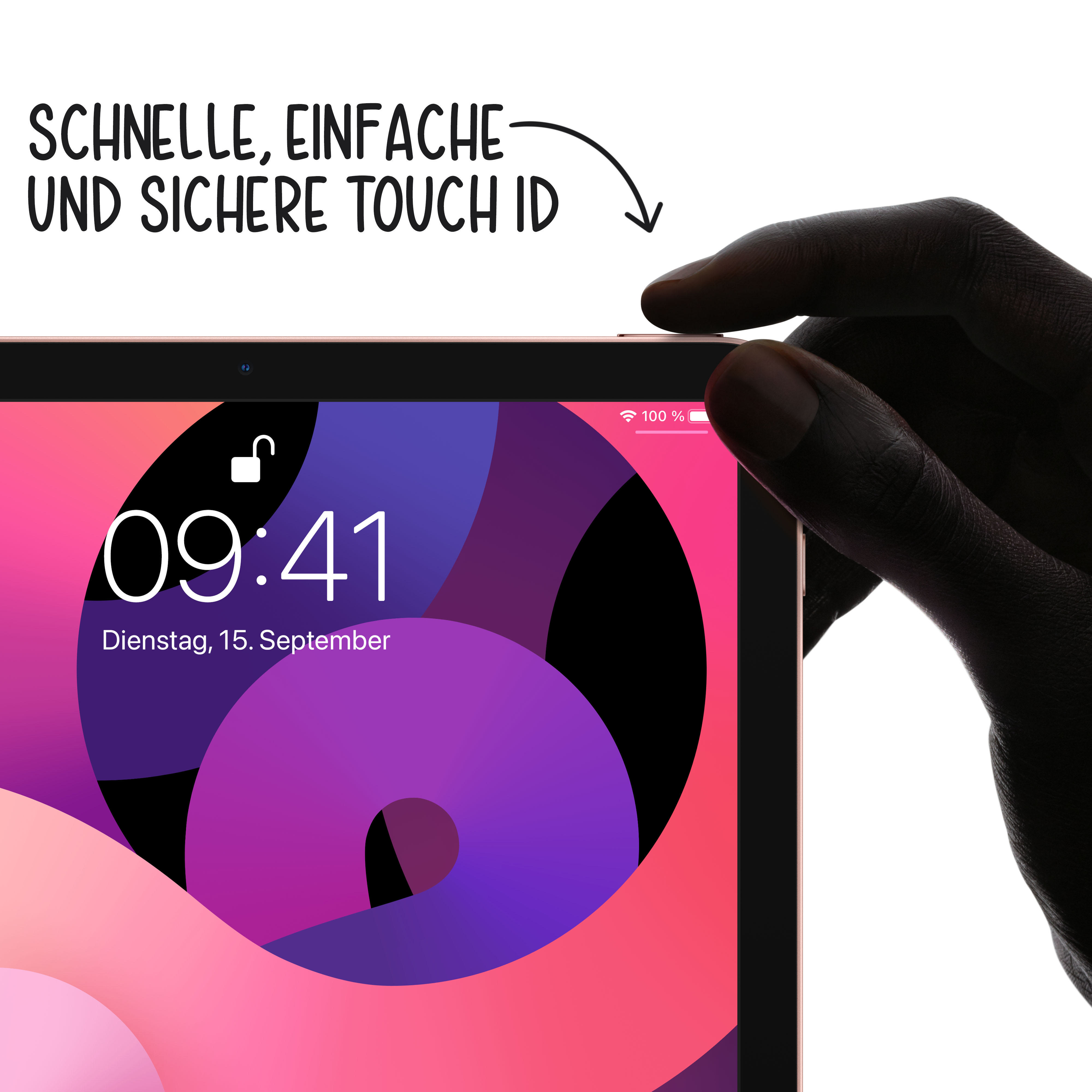 APPLE iPad Air Wi-Fi (2020), Tablet, 256 GB, 10,9 Zoll, Roségold