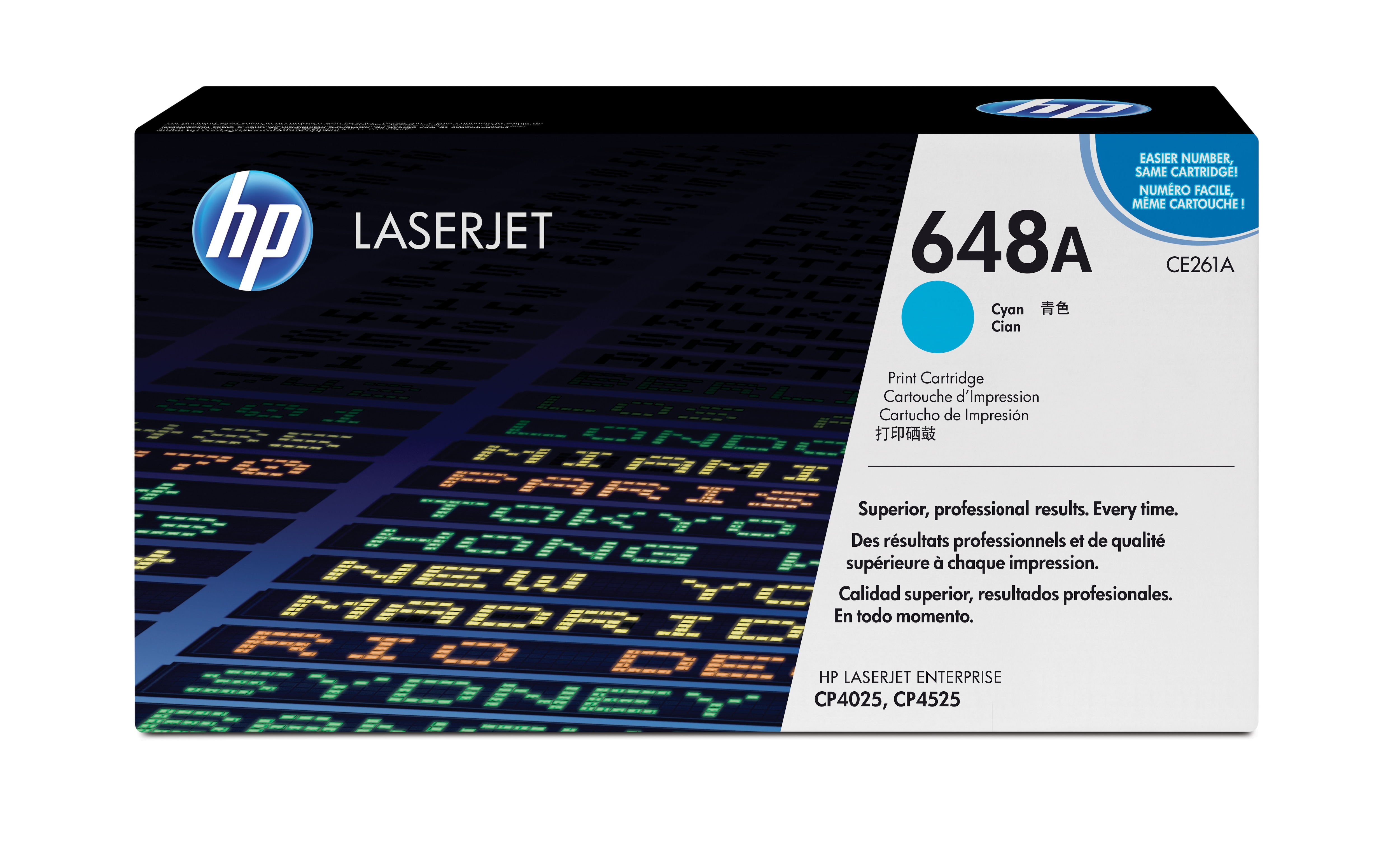 HP 648A - Cián - original - LaserJet - cartucho de tóner (CE261A ) - para Color LaserJet
