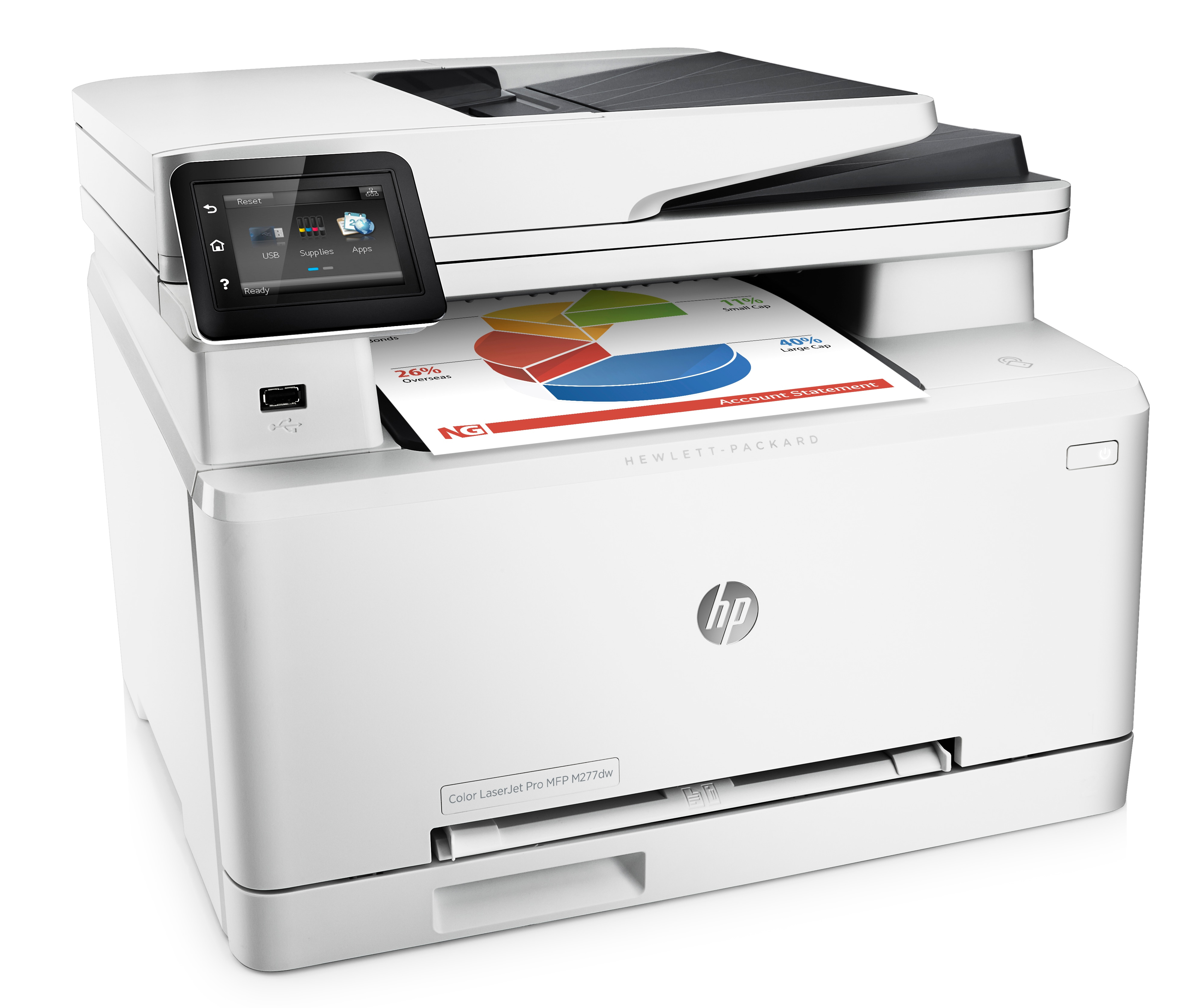 Impresora Multifunción Láser - HP LaserJet Pro M277dw, NFC y WiFi