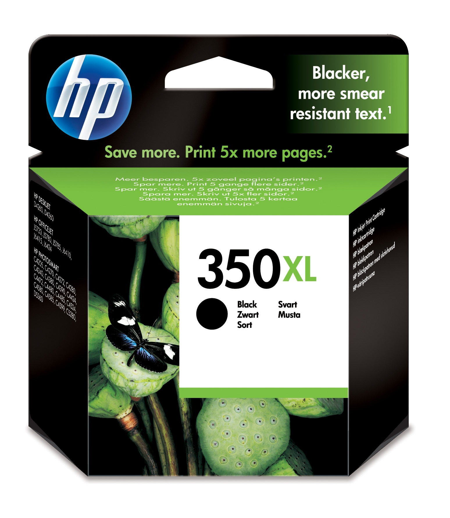 Cartucho de tinta - HP 350 XL, Negro, CB336EE