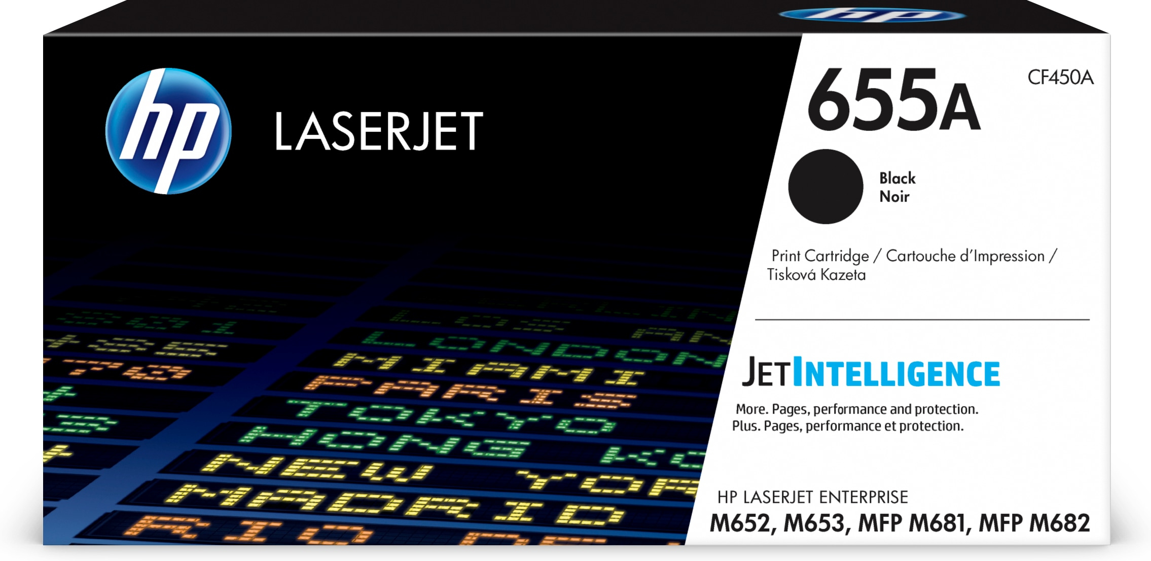 Cartucho de Tóner - HP Original LaserJet 655A, Negro