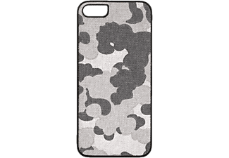 IKIN K1345J iPhone 6/6S Szövet Borítású Védőtok, Silver Camouflage