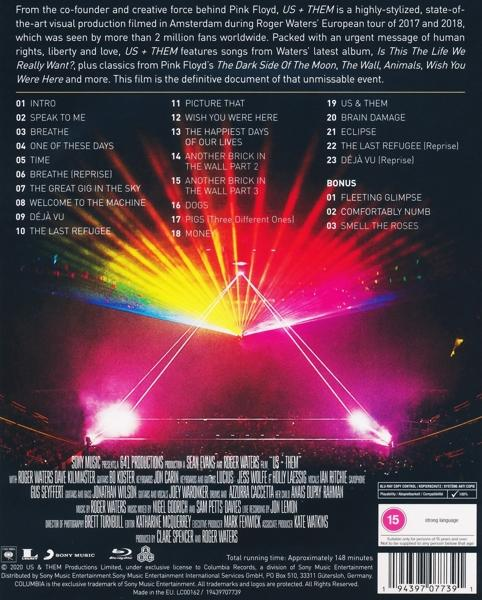 DVD-Cover mit Album-Trackliste und Werbetext.