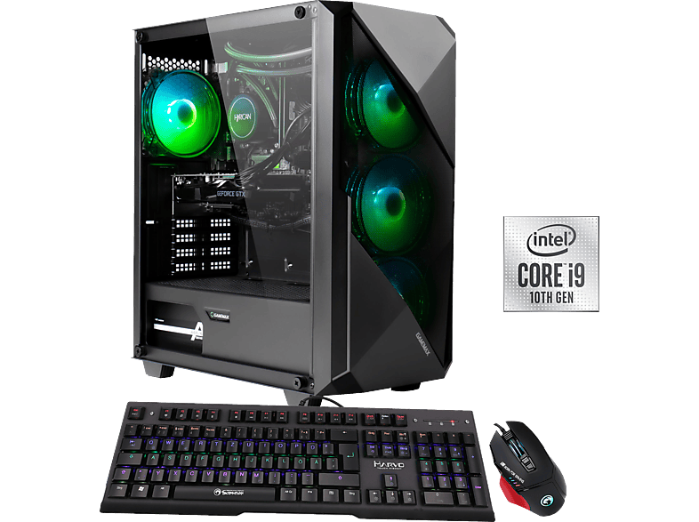 HYRICAN STRIKER 6608, Windows 10 (64 Bit), Gaming-PC mit Intel® i9-10850K Prozessor, 16 GB RAM, 960 GB SSD, NVIDIA, GeForce RTX™ 3080