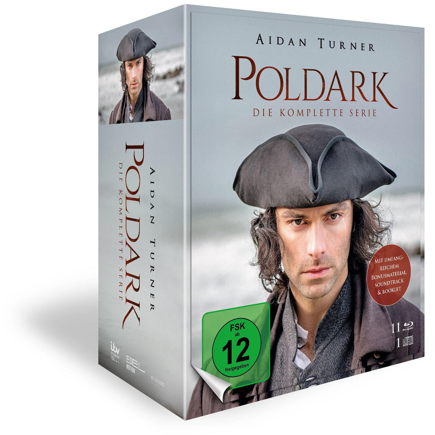 Box-Set der Poldark-Serie mit Aidan Turner auf dem Cover.