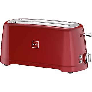 NOVIS T4 - Toaster (Silber/Rot)